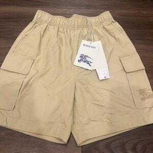 Burberry Kids Tan Cargo Shorts